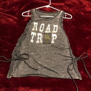 Road Trip cactus top with ties